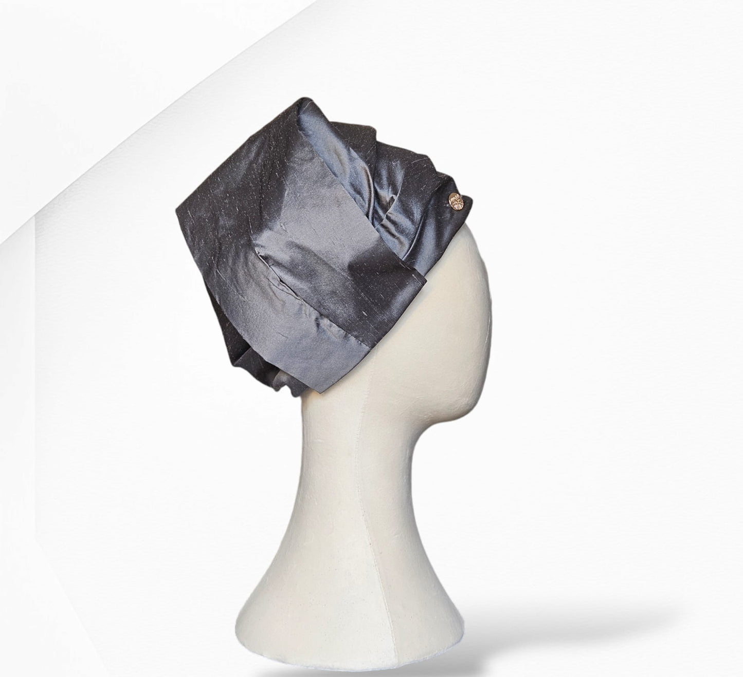 Grey Sahara Silk Turban Headwear
