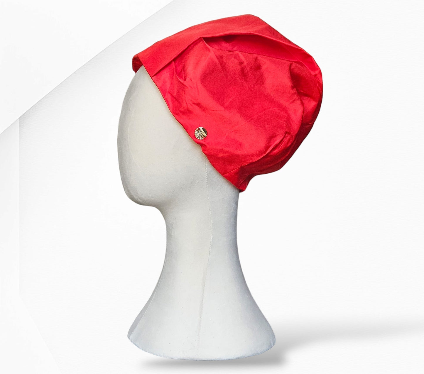 Red Sahara Silk Turban Headwear