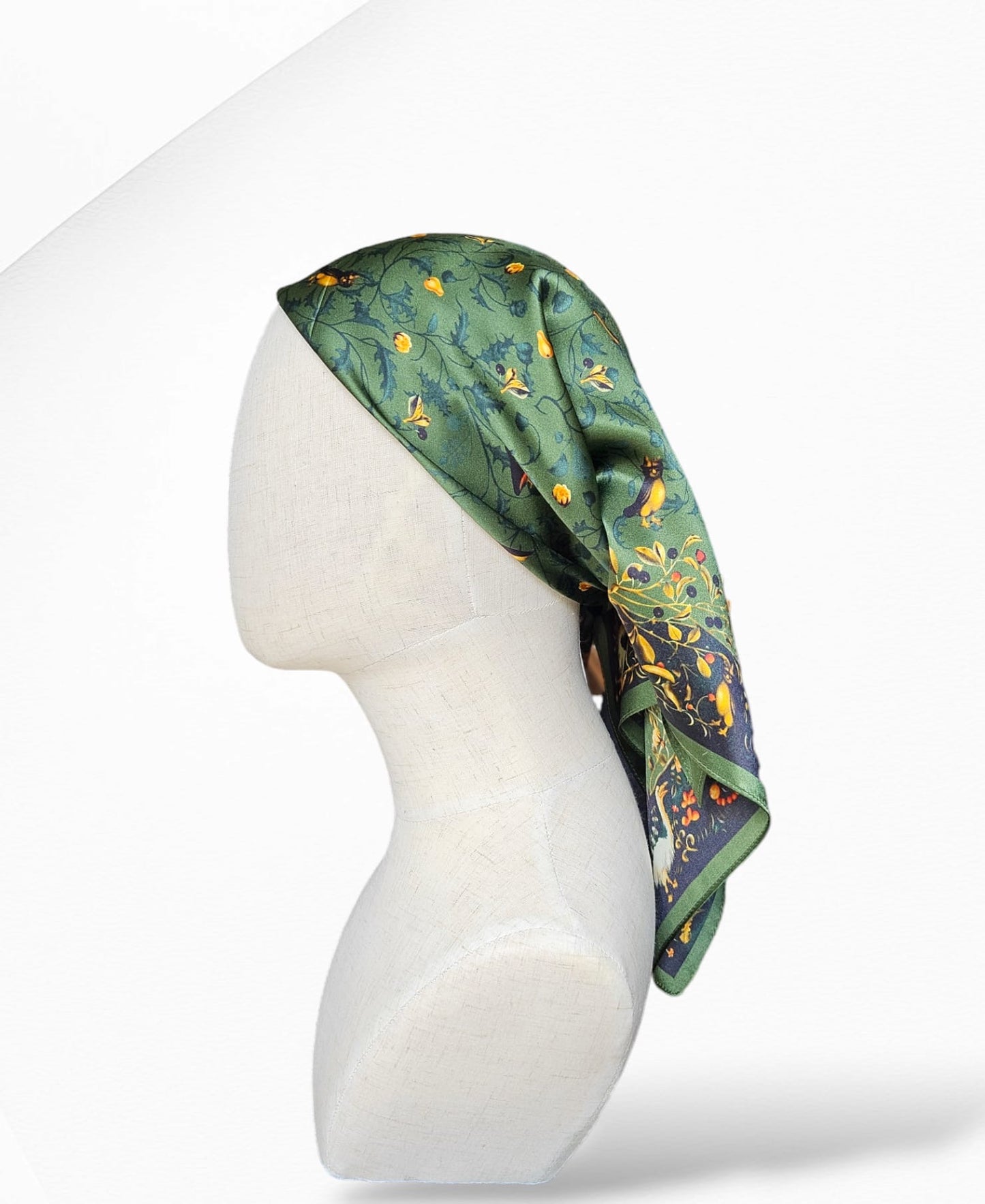 Green Garden Silk Scarf