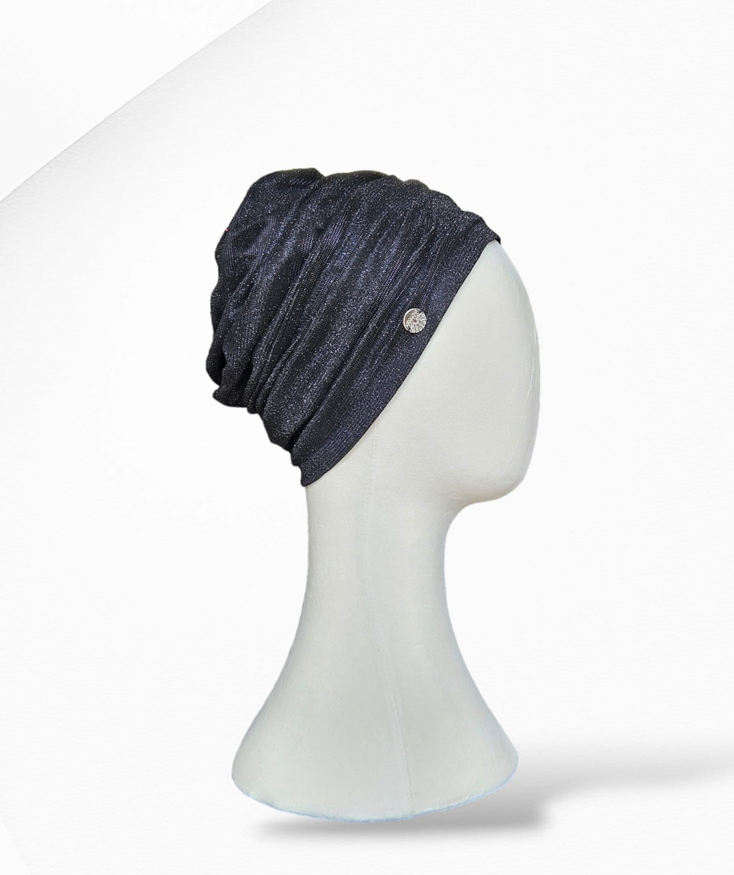 Black Glitz and Glam 2 Piece Turban