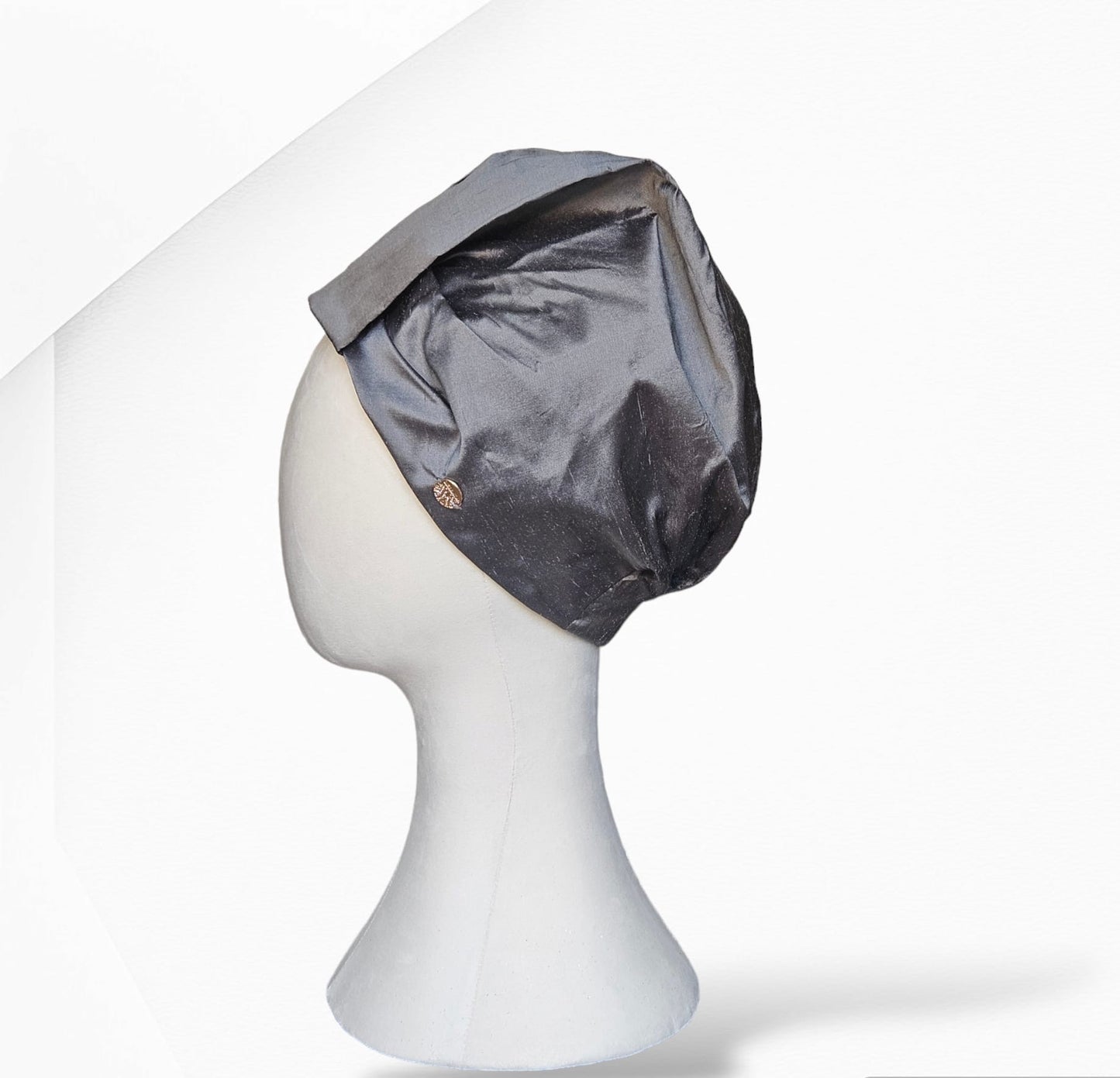 Grey Sahara Silk Turban Headwear