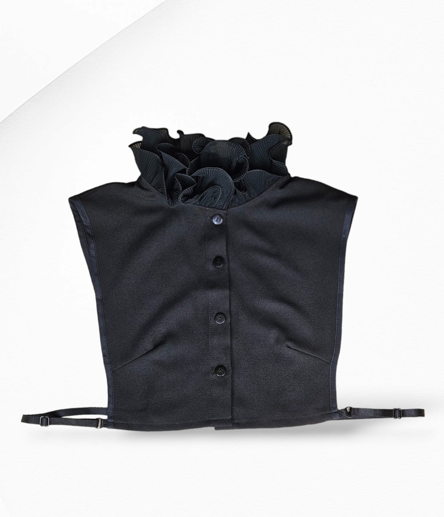 Black Ruffle Neck Collar