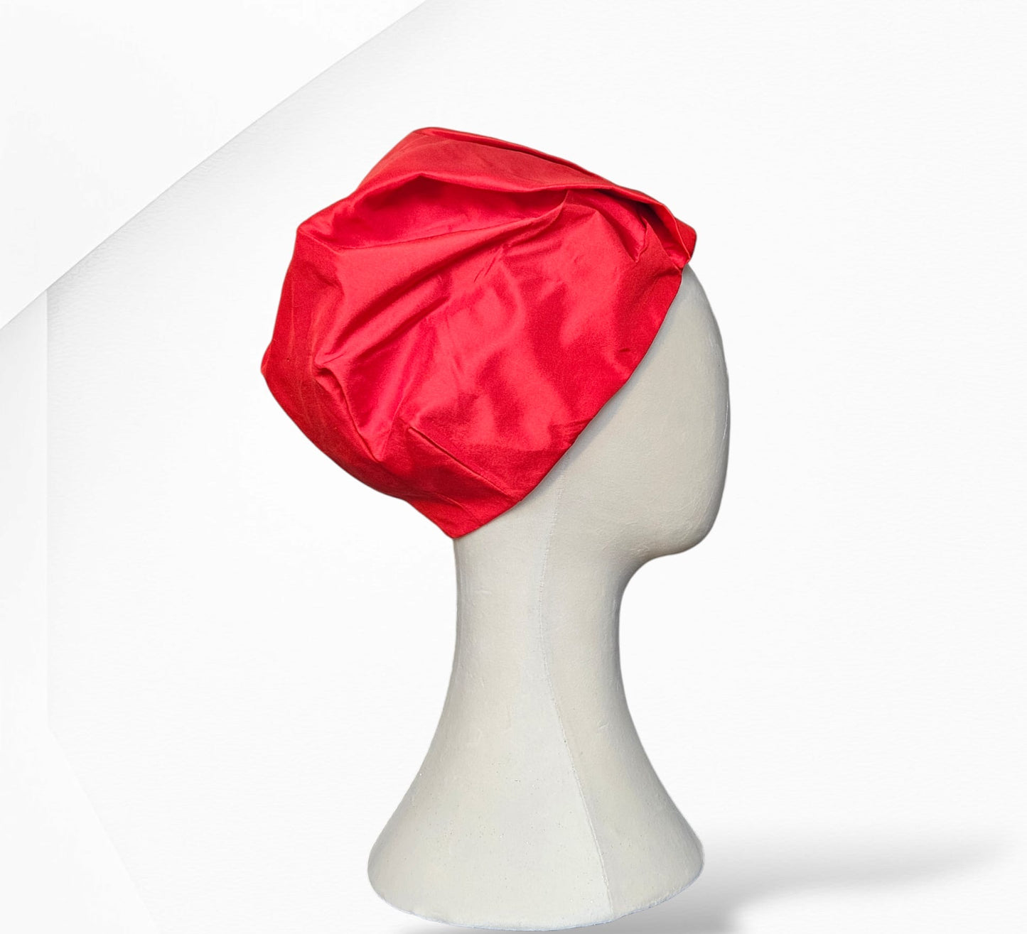 Red Sahara Silk Turban Headwear