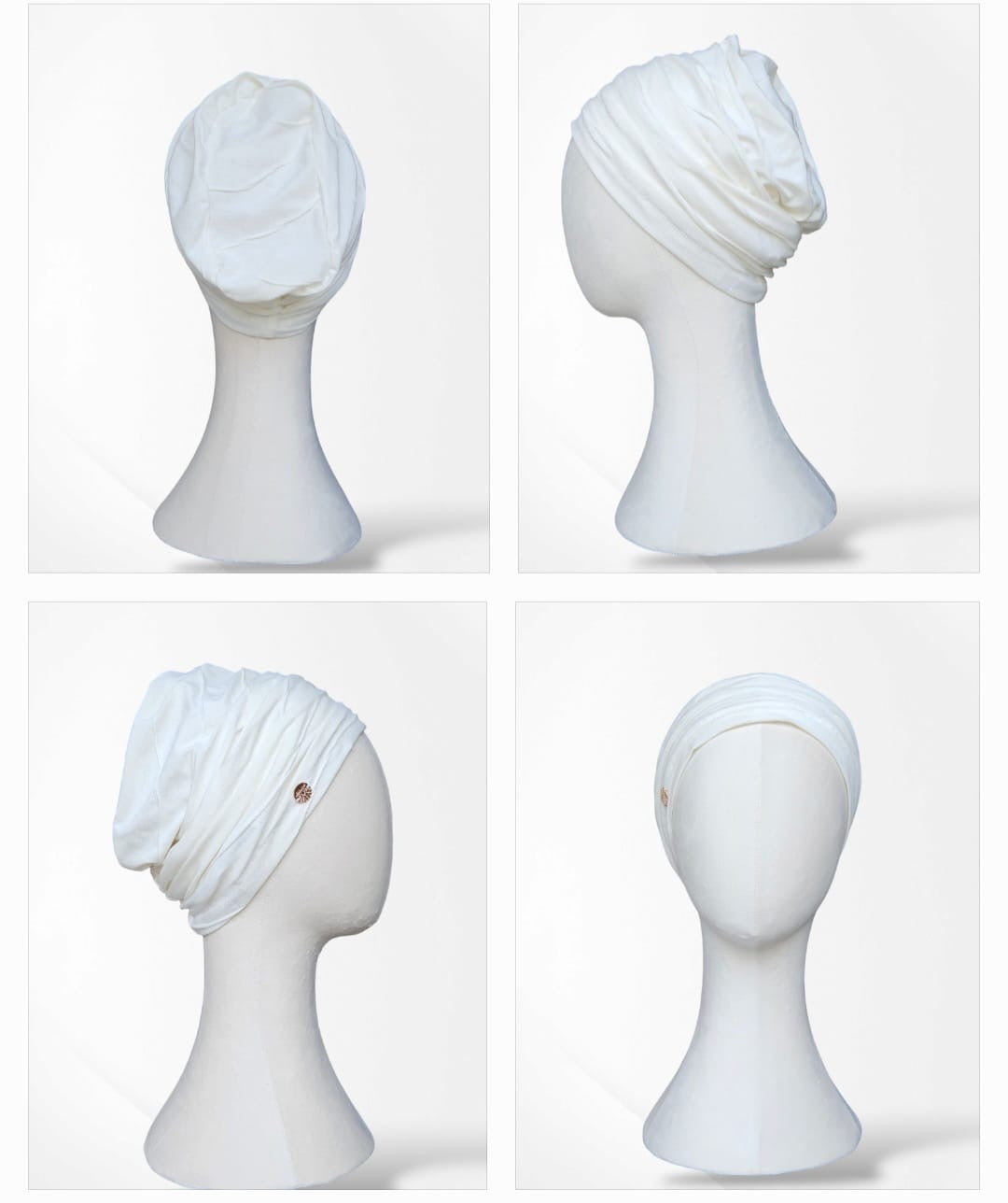 Cream Ava 2 Piece Turban