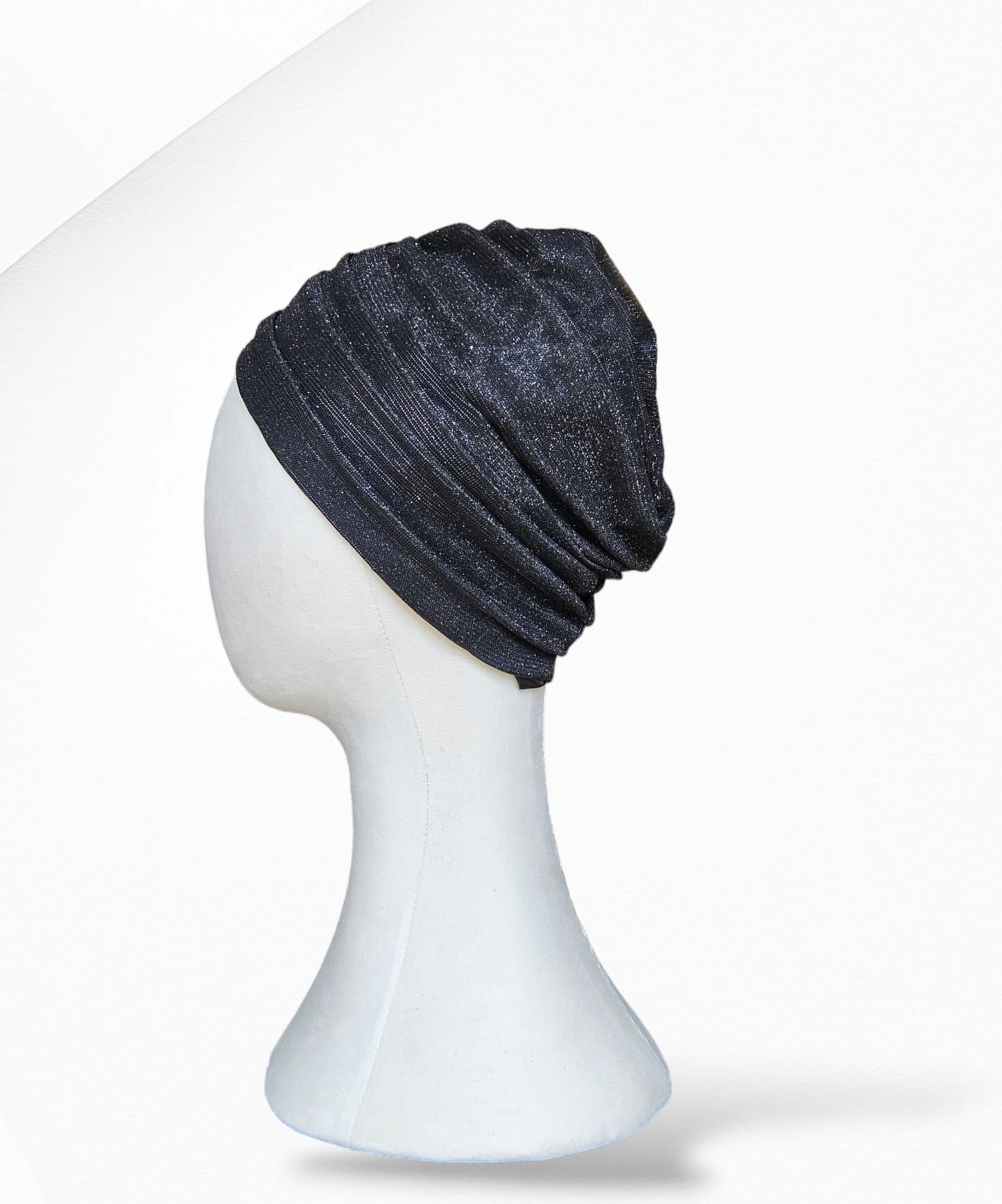 Black Glitz and Glam 2 Piece Turban