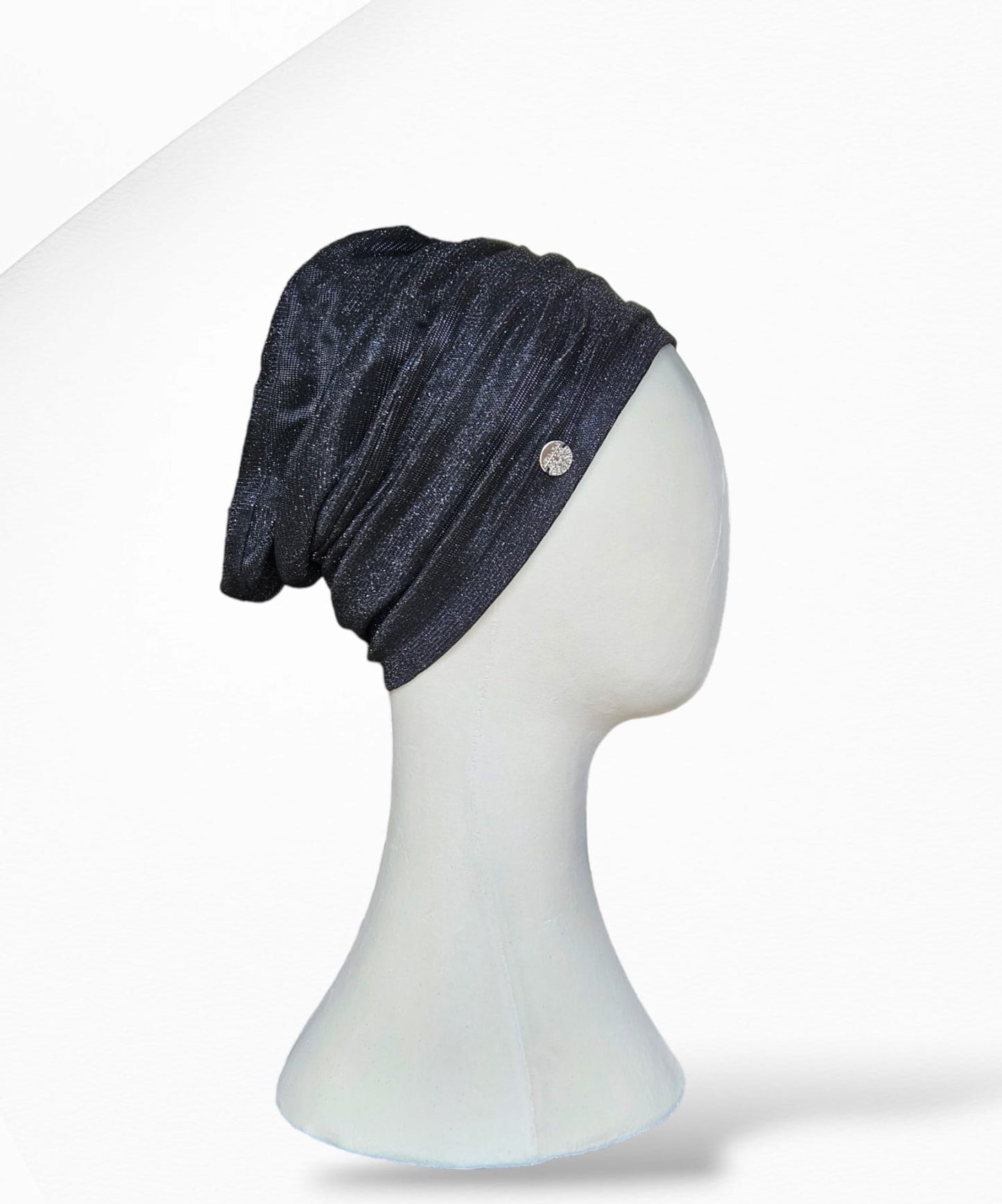Black Glitz and Glam 2 Piece Turban