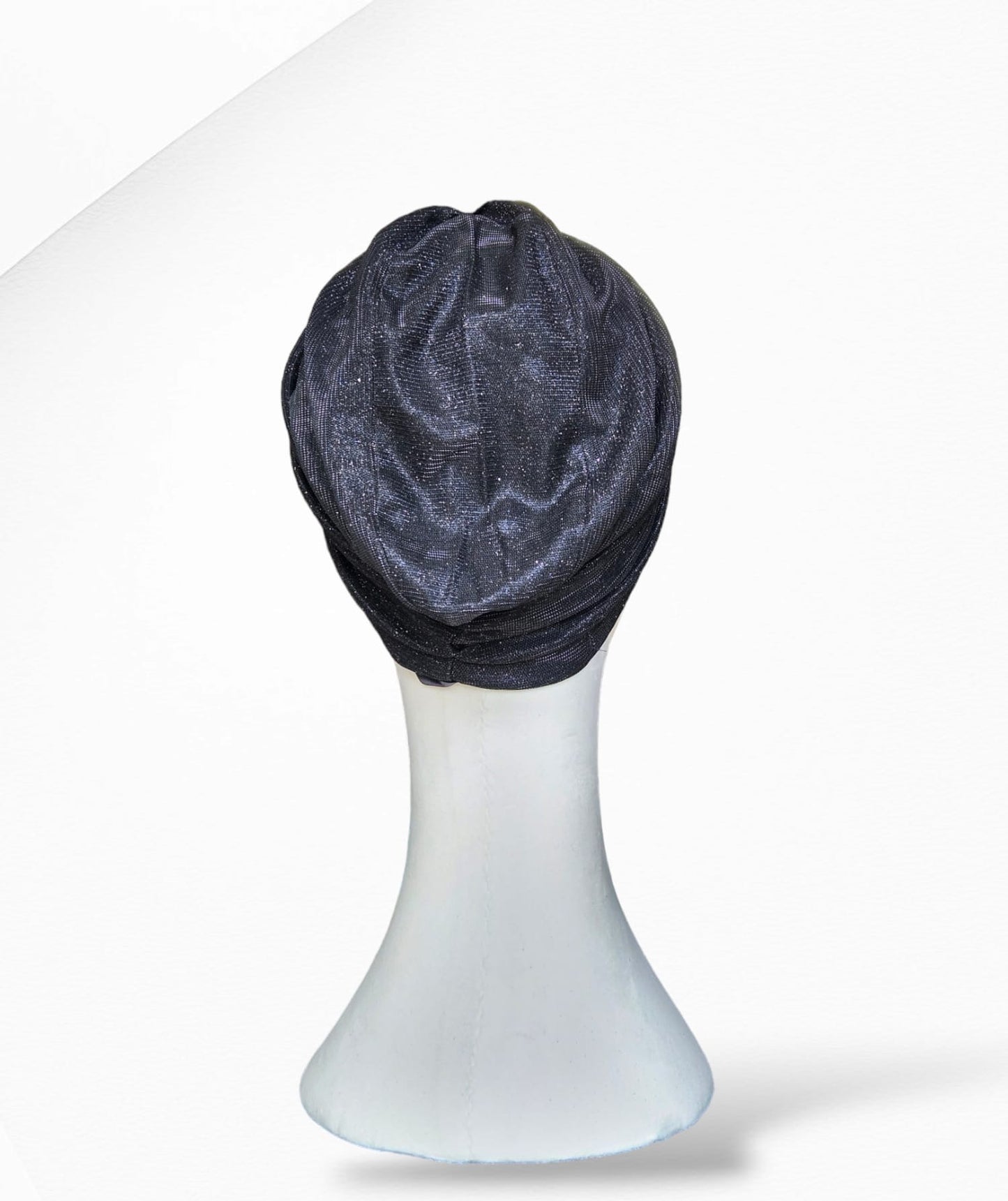 Black Glitz and Glam 2 Piece Turban