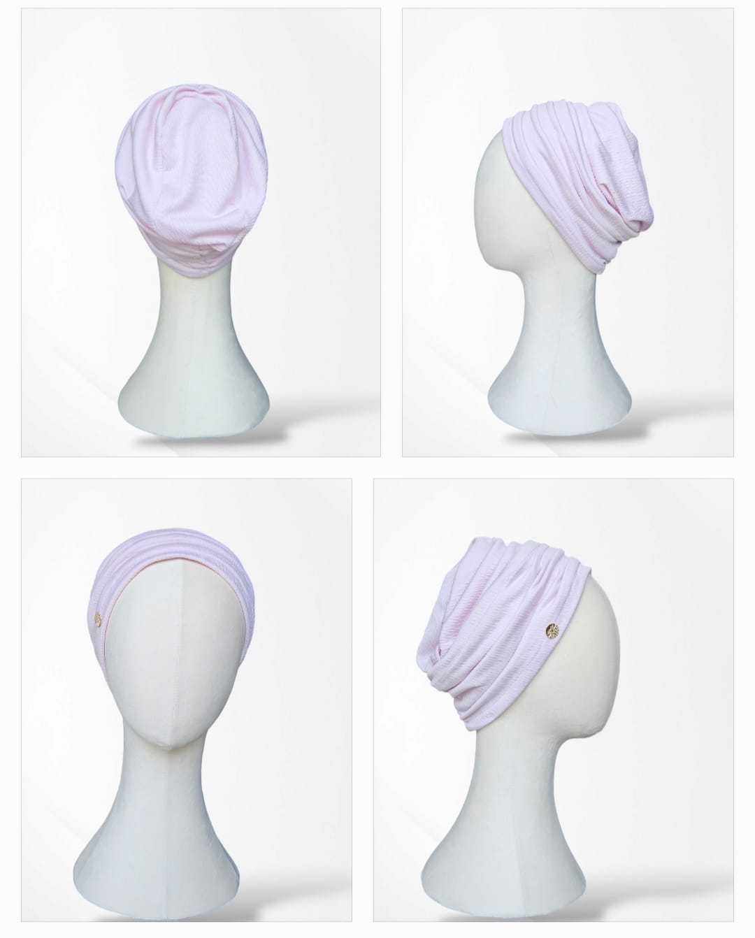 Pink Ava 2 Piece Turban