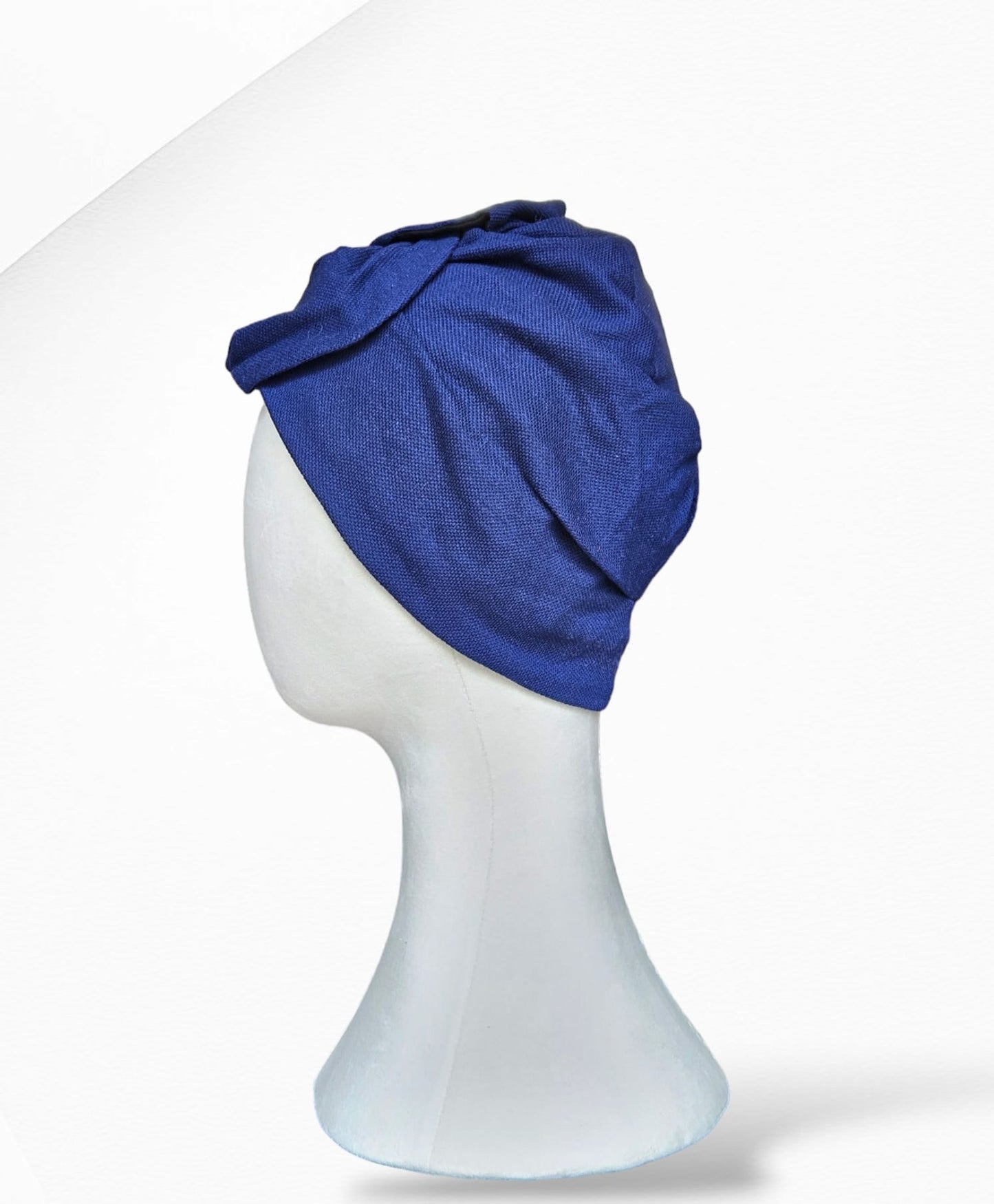 Navy Tulip Turban