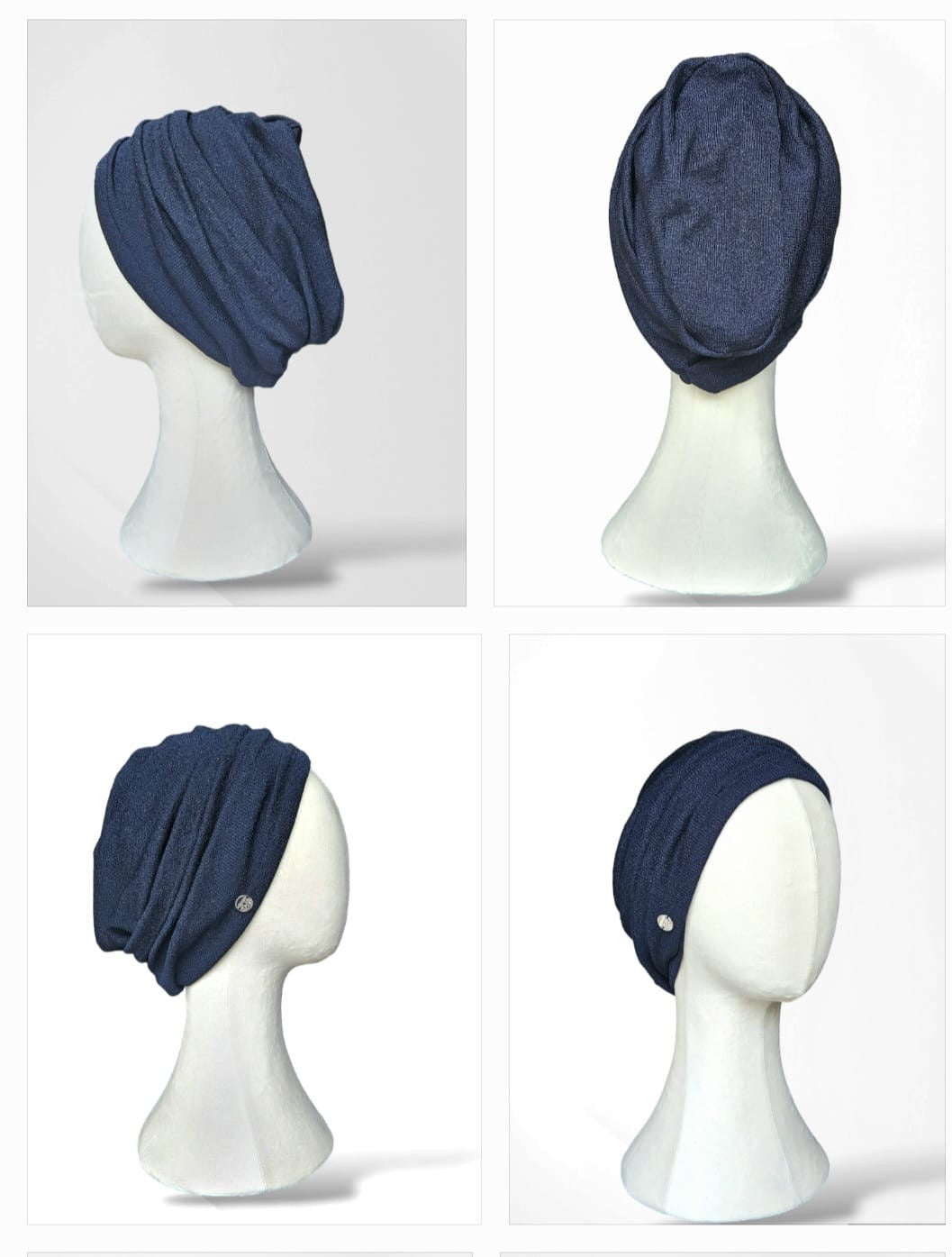 Navy Ava 2 Piece Turban