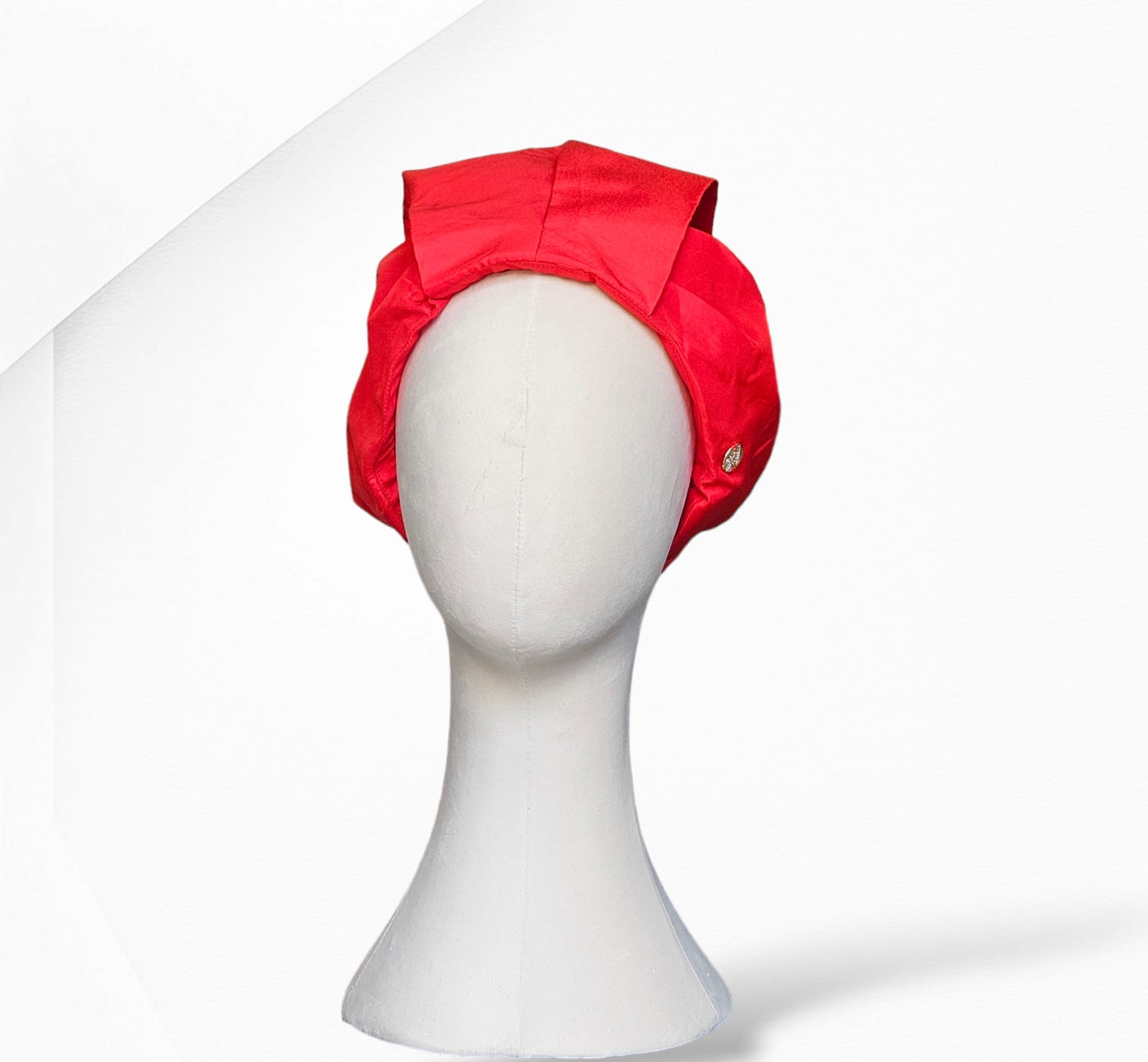 Red Sahara Silk Turban Headwear