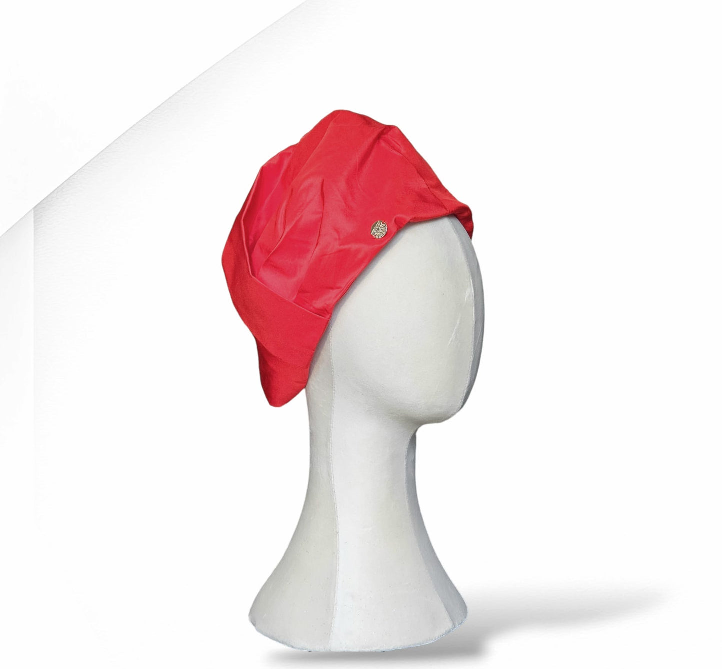 Red Sahara Silk Turban Headwear