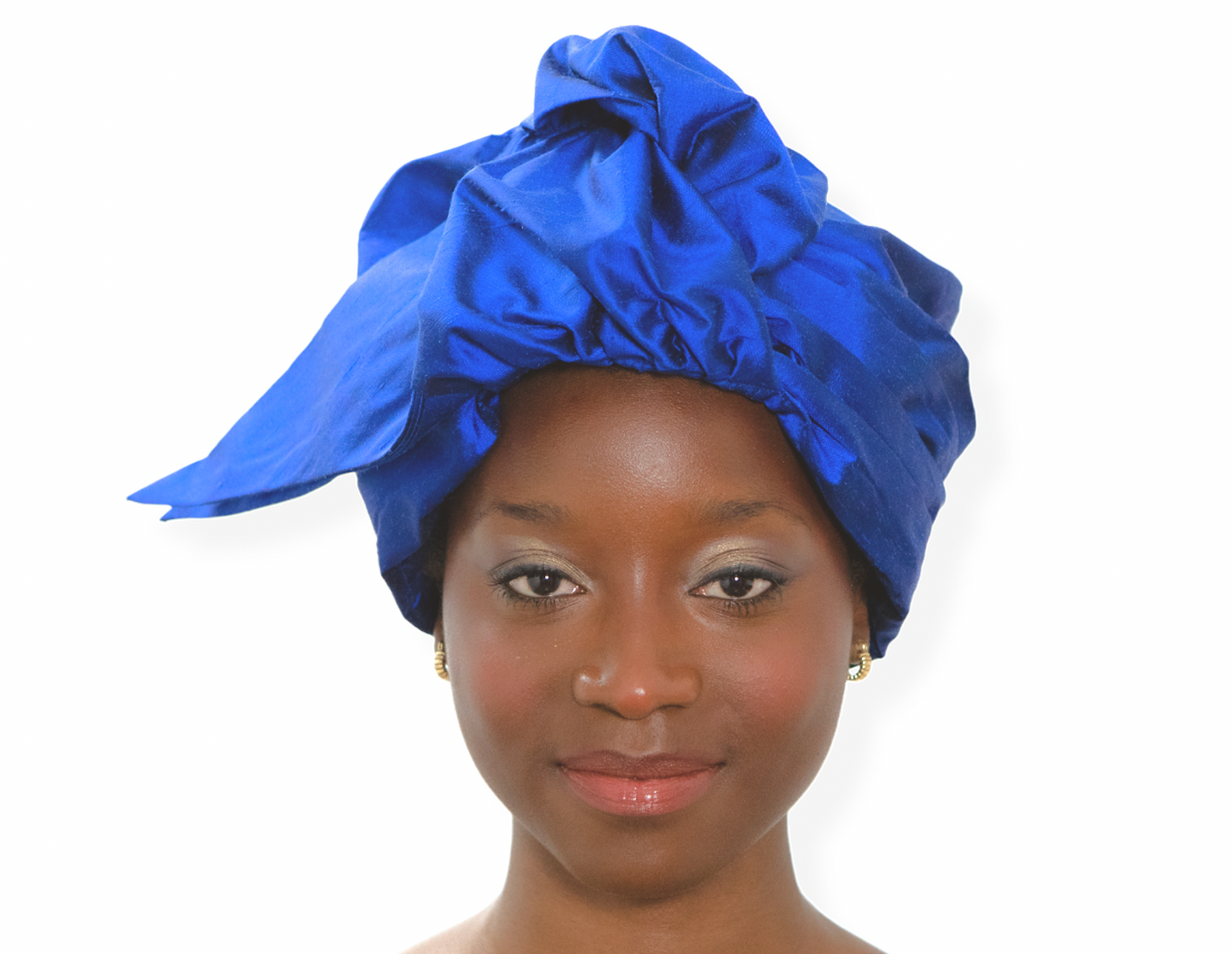 Royal Blue Layal Silk Turban Headwear