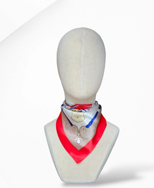 Royal Print Silk Scarf