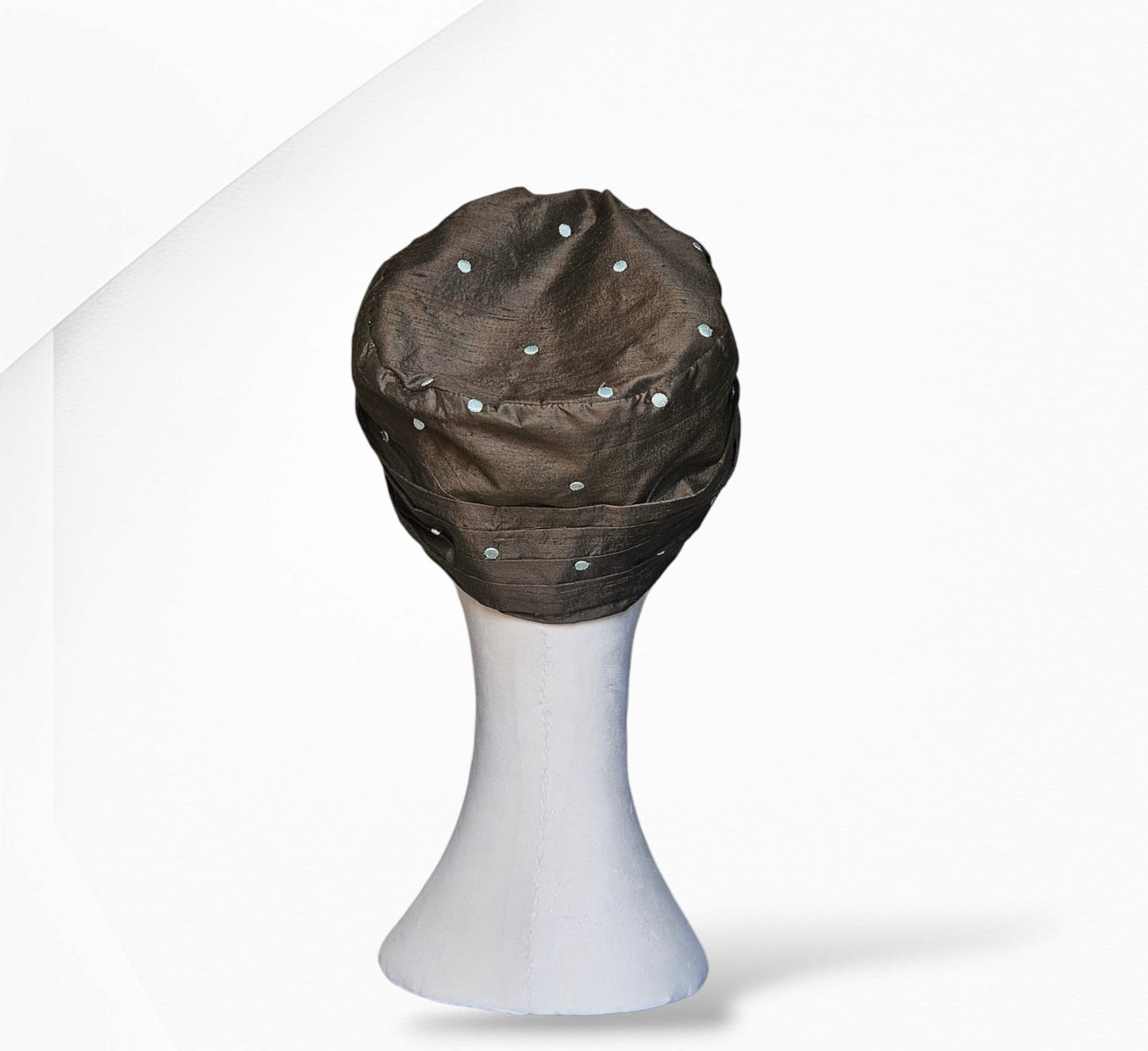 Green Charlotte Silk Turban and Headwear