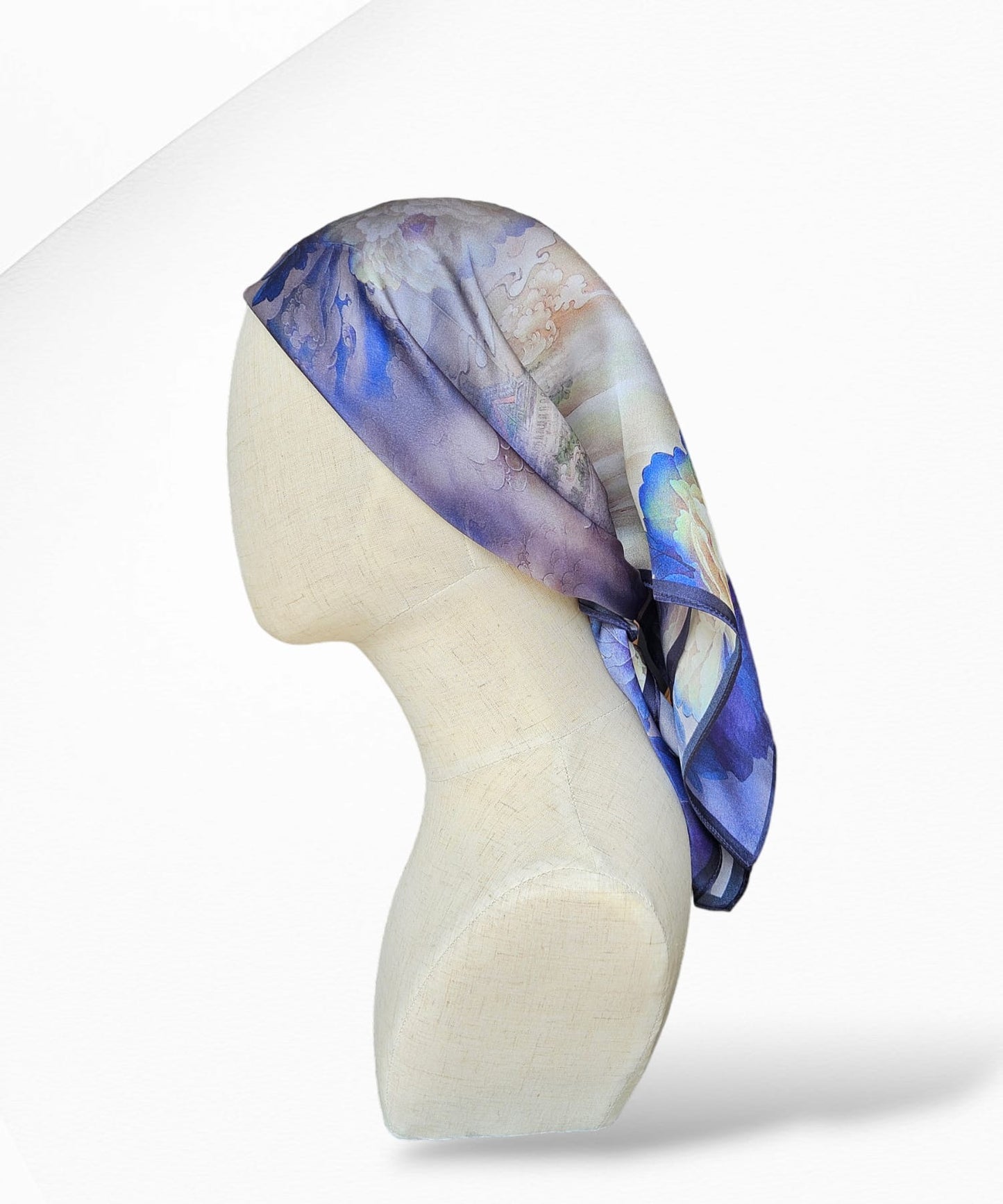 Purple Mix Silk Scarf