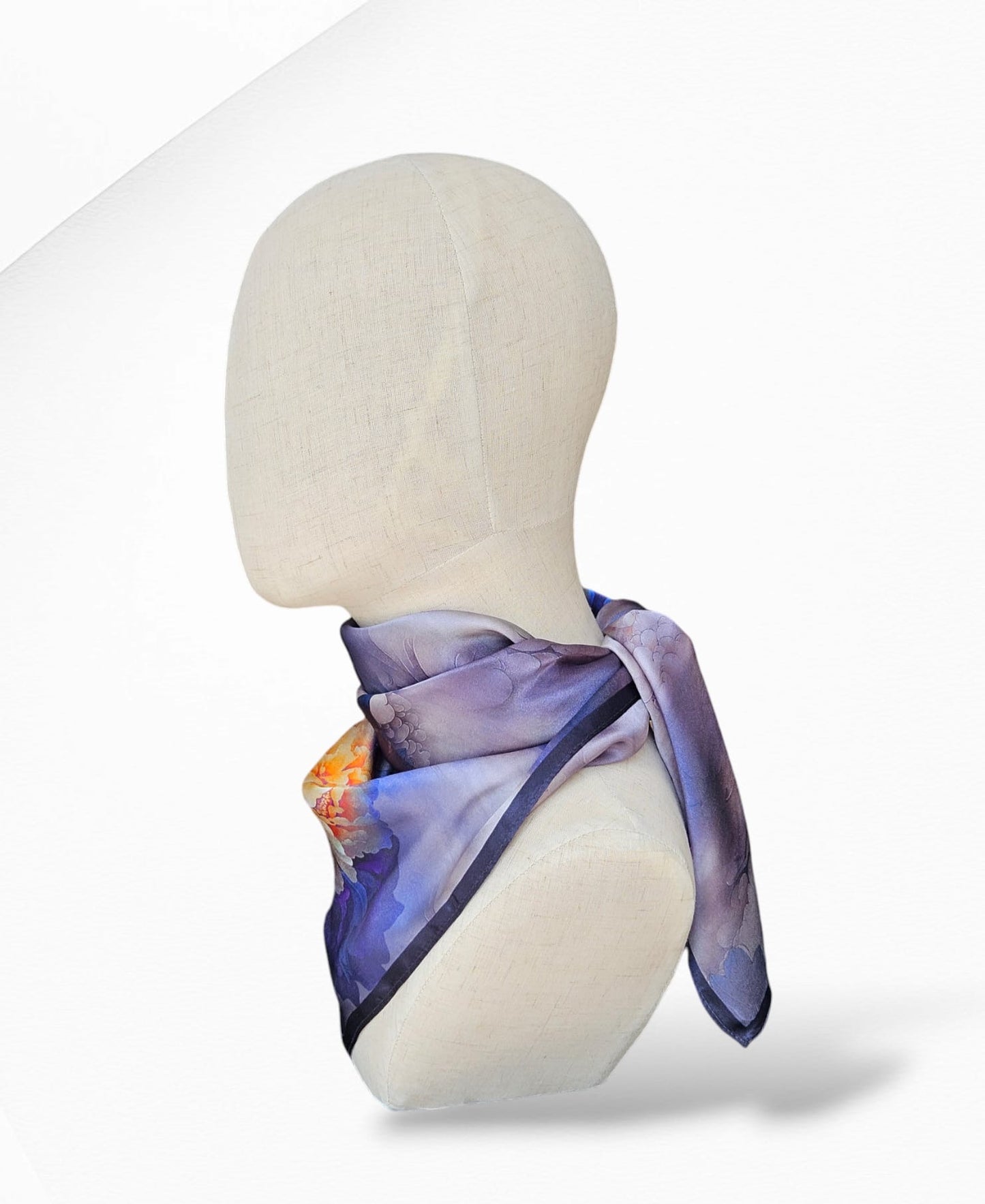 Purple Mix Silk Scarf