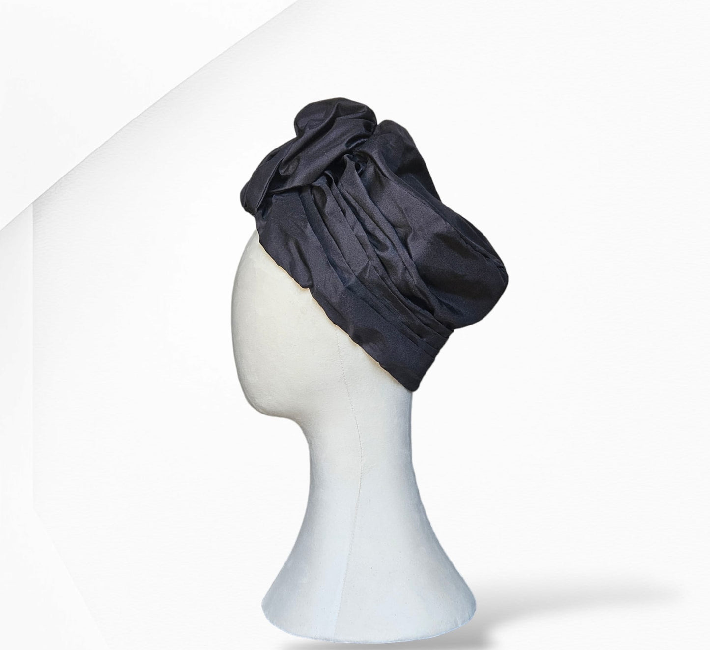 Black Silk Layal Turban Headwear