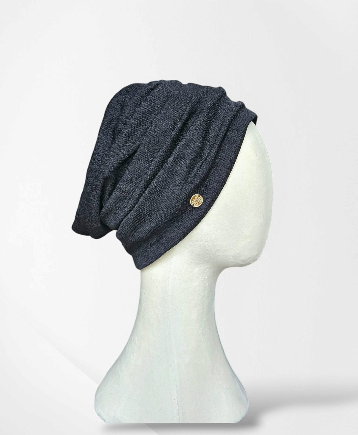Black Ava 2 Piece Turban