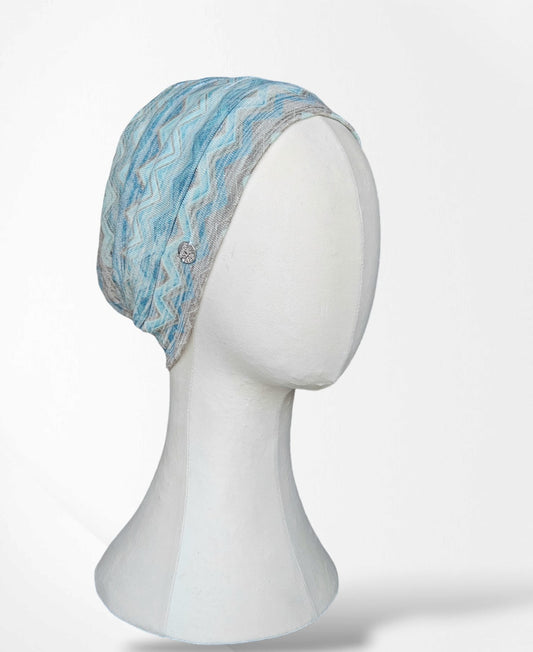 Wavy Blue Naya Turban