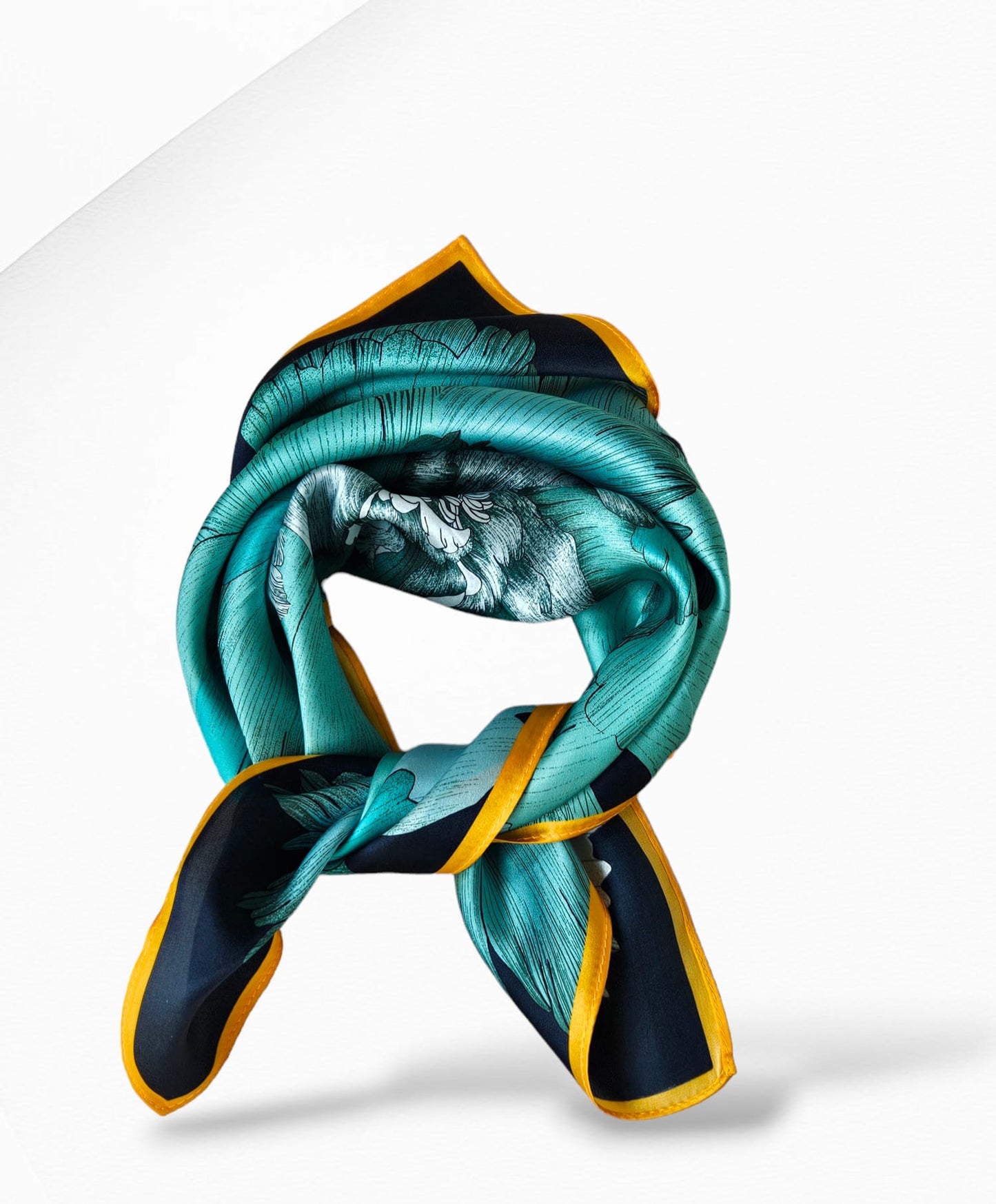 Turquoise Heaven Silk Scarf