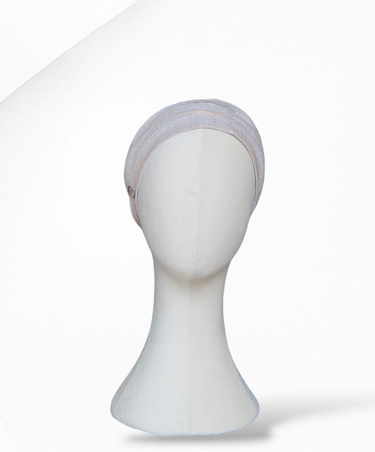 Champagne Glitz and Glam 2 Piece Turban