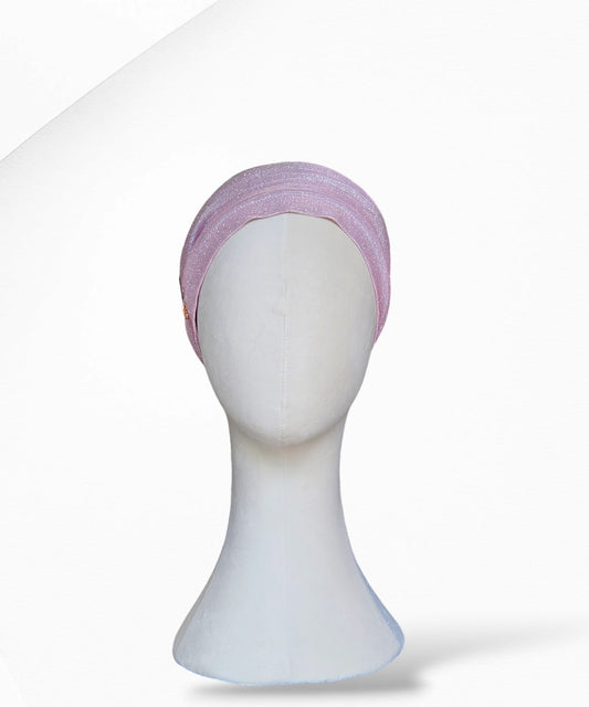 Pink Glitz and Glam 2 Piece Turban