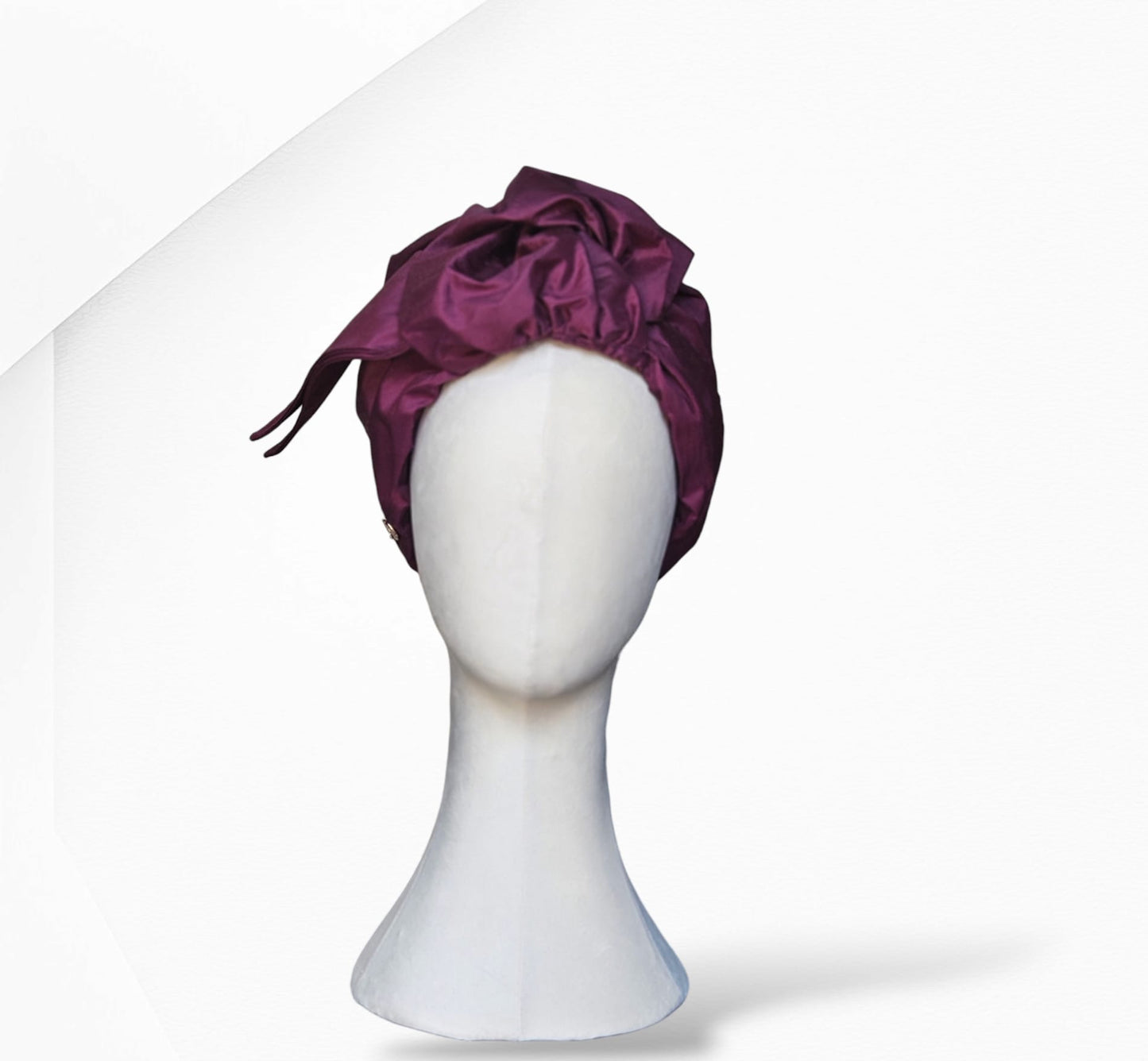 Purple Layal Silk Turban and Headwear