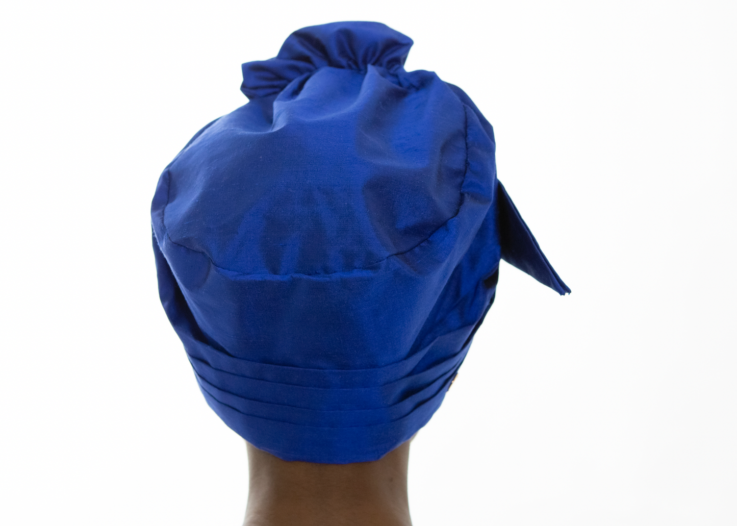Royal Blue Layal Silk Turban Headwear